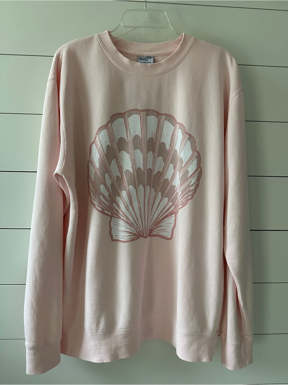 EUC Living Fully Co Women’s Pink Shell Graphic Sweatshirt